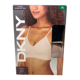 DKNY 2 Pack Seamless Bra Black/Sand SIZE - Extra Large
