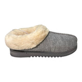 Dearfoam Women's Twill Clog Slipper - Light Heather Grey SIZE - Medium
