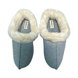 Dearfoam Women's Twill Clog Slipper - Light Heather Grey SIZE - Extra Large