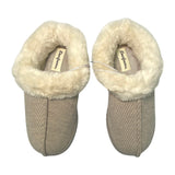 Dearfoam Women's Twill Clog Slipper - Oatmeal Heather SIZE - Small
