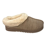 Dearfoam Women's Twill Clog Slipper - Oatmeal Heather SIZE - Medium