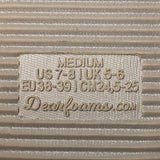 Dearfoam Women's Twill Clog Slipper - Oatmeal Heather SIZE - Medium