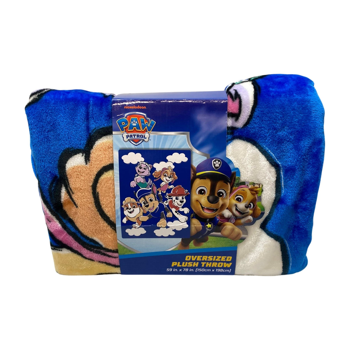 Jay Franco Paw Patrol Oversized Plush Throw 150cm x 198cm