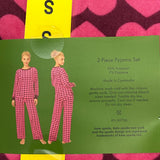 Kate Spade Women's Velour Jogger PJ Set - Hearts SIZE - Small