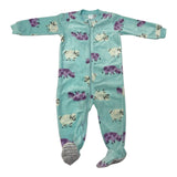 Pekkle Girl's Fleece Sleepsuit - Sheep & Cow - 12 Months SIZE - 1
