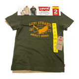 Levis Boys 2 Pack Short Sleeve Tees SIZE - 6.5