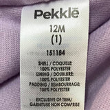 Pekkle Girl's Fluffy Sleepsuit - Purple Kitty - 12 Months SIZE - 1