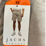 Jachs Men's Chambray Shorts - Stone SIZE - 42