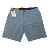 Jachs Men's Patterned Chambray Shorts SIZE - 36