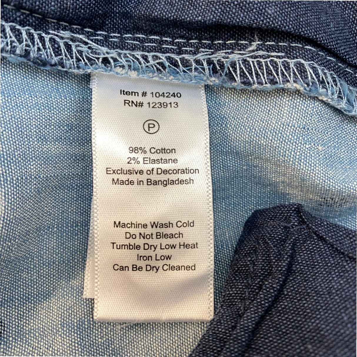 Jachs Men's Patterned Chambray Shorts SIZE - 36
