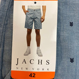 Jachs Men's Patterned Chambray Shorts SIZE - 42