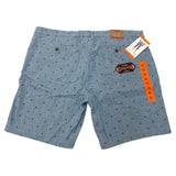 Jachs Men's Patterned Chambray Shorts SIZE - 42