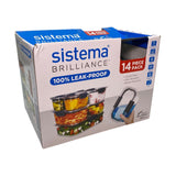 Sistema Brilliance 10 Piece Food Storage Set