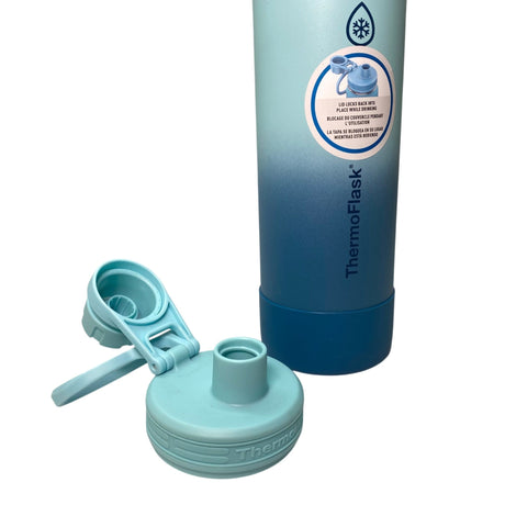Thermoflask 710ml Ombre Stainless Steel Insulated Bottle with Chug Lid - Blue