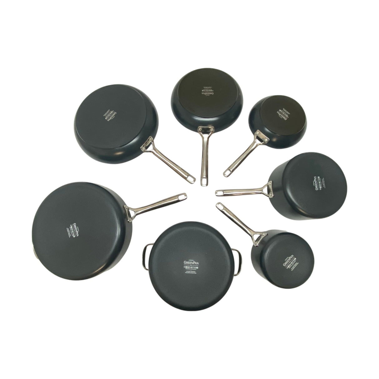 Greenpan Eras 7 Piece Ceramic Non-Stick Cookware Set with Lids - CLICK AND COLLECT ONLY