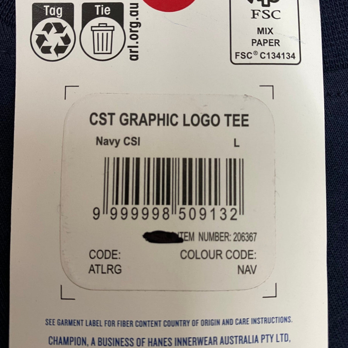Champion Men's Graphic Logo Short Sleeve T-shirt SIZE - Large