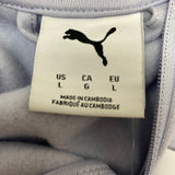 Puma Women's Small Logo 1/4 Zip Fleece Sweatshirt SIZE - Large