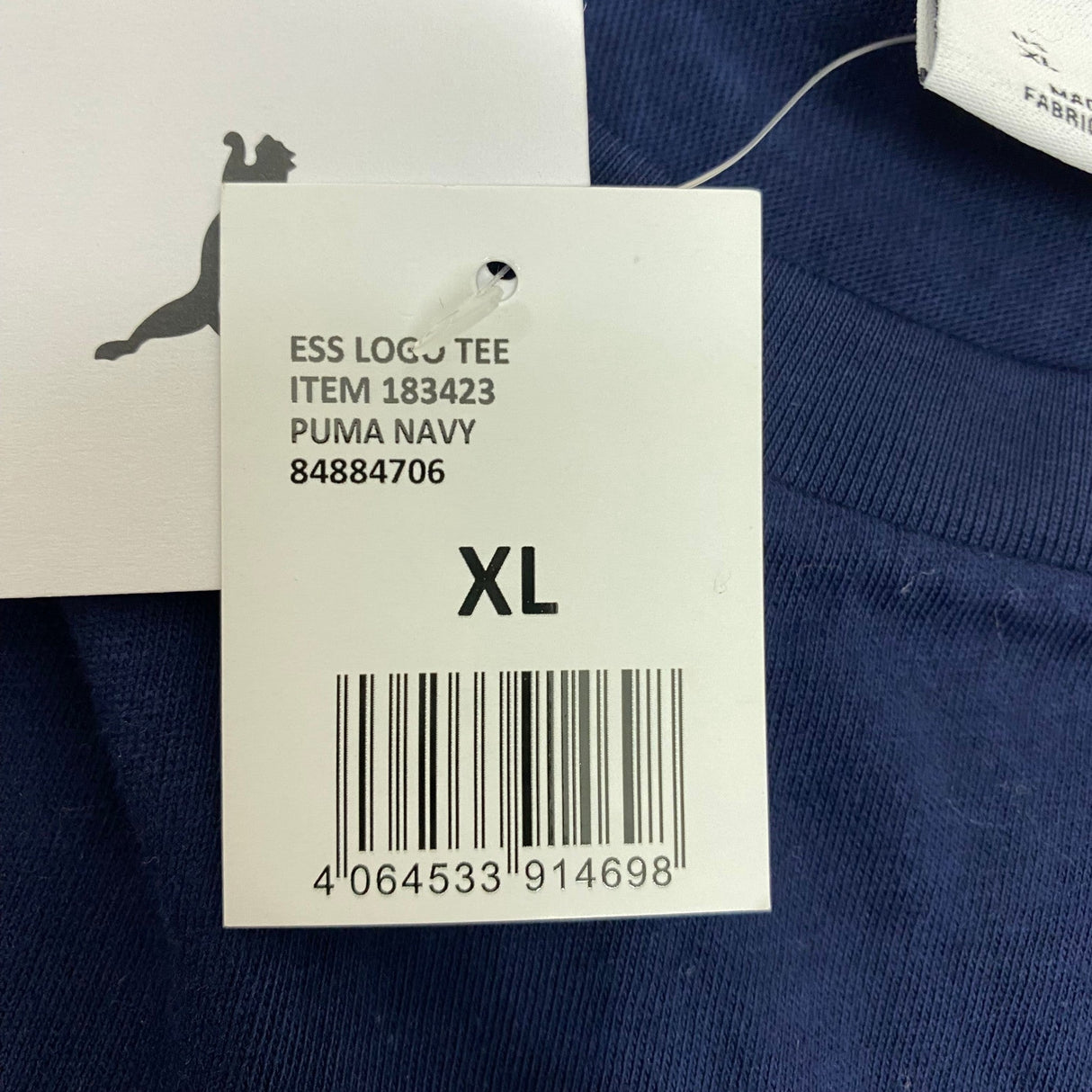 Puma Men's Essential Logo Short Sleeve T-shirt SIZE - Extra Large