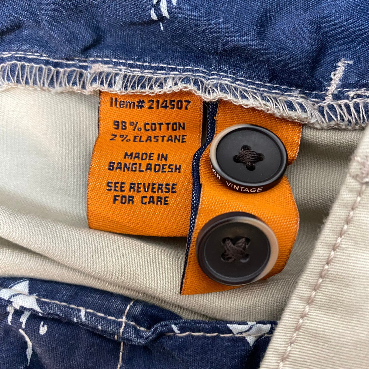 Tailor Vintage Men's Stretch Twill Chino Pant SIZE - 38