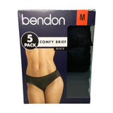 Bendon Women's 5 Pack Comfy Brief SIZE - Medium