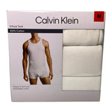 Calvin Klein 3x Men's Tank Tops - White SIZE - Medium
