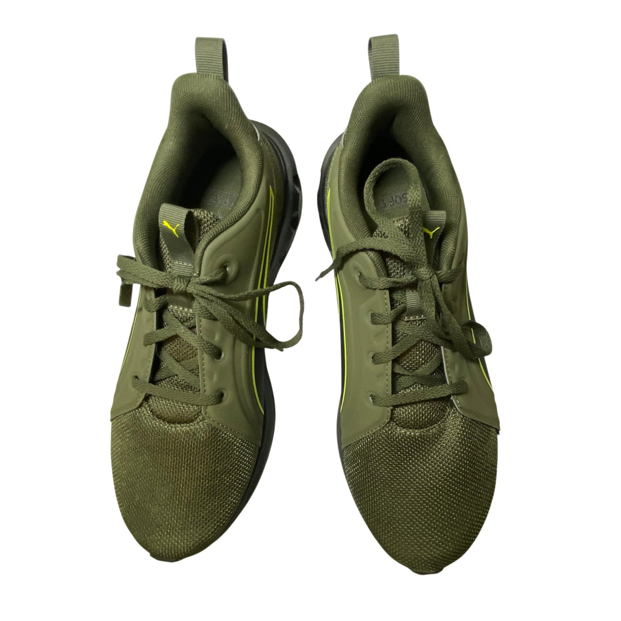 Puma Men's Carson Softride Sneakers Black/Green SIZE - 42.5