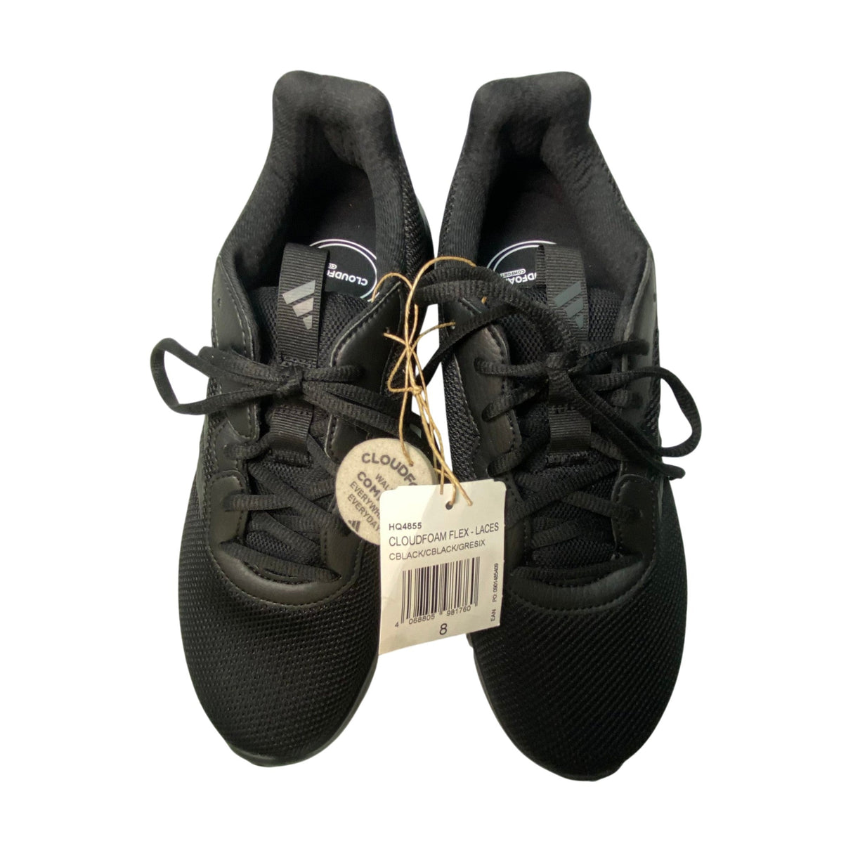 Adidas Men's Cloudfoam Sneakers - Black SIZE - 8