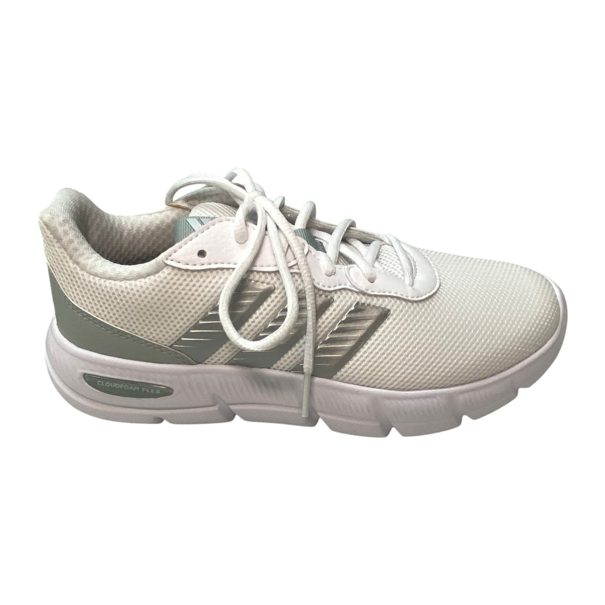 Adidas Women's Cloudfoam Sneakers - White/Silver SIZE - 7