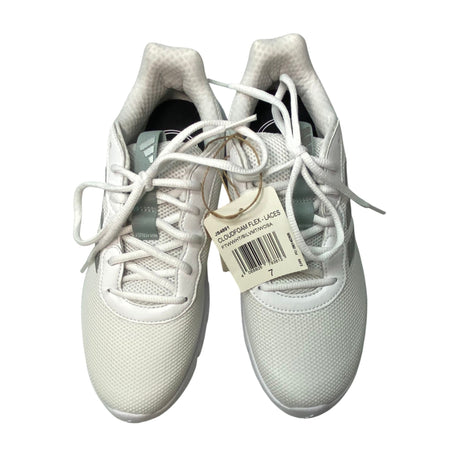 Adidas Women's Cloudfoam Sneakers - White/Silver SIZE - 7