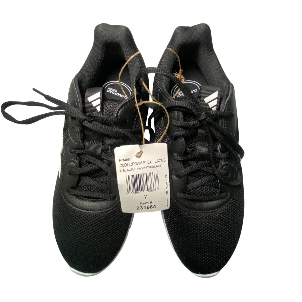 Adidas Women's Cloudfoam Sneakers - Black/White SIZE - 7