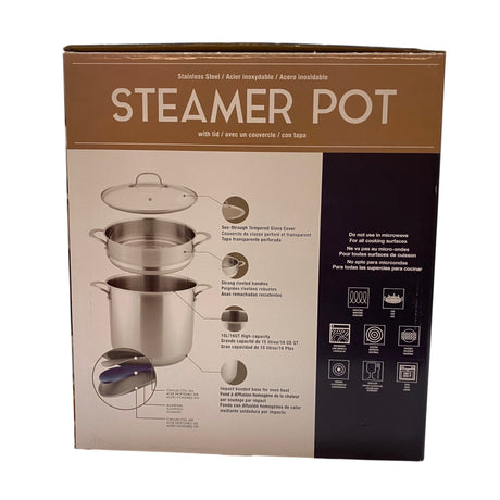 Linkfair Stainless Steel 15 Litre Steamer Pot