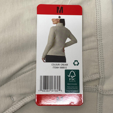 32Degrees Women's Active Full Zip Fleece Jacket - Cream SIZE - Medium