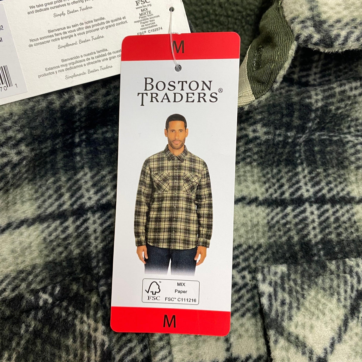 Boston Traders Men's Fleece Shacket - Rusty Olive SIZE - Medium