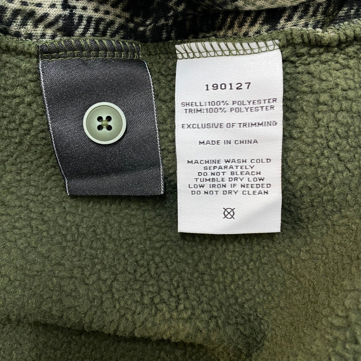 Boston Traders Men's Fleece Shacket - Rusty Olive SIZE - Medium