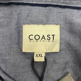 Coast Men's Linen Button Up Shirt SIZE - XXL