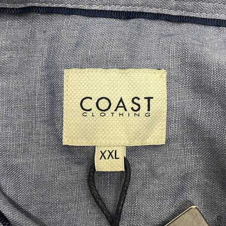 Coast Men's Linen Button Up Shirt SIZE - XXL