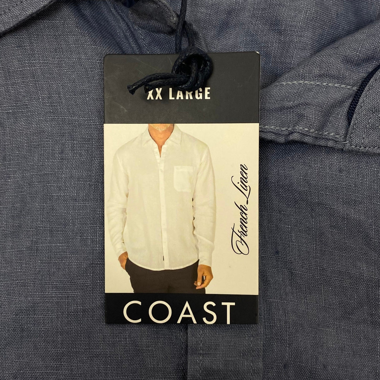 Coast Men's Linen Button Up Shirt SIZE - XXL