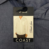 Coast Men's Linen Button Up Shirt SIZE - XXL