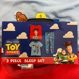 Disney Jr Kid's Toy Story 3 Piece Sleep Set 7 Year Old SIZE - 7