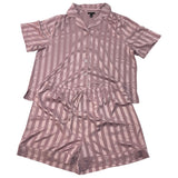 Carole Hochman Women's 2 Piece Satin Summer Pyjamas - Pink SIZE - XXL