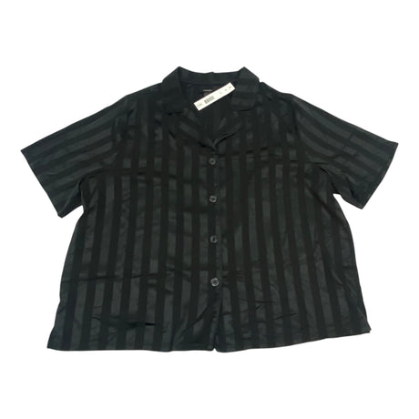 Carole Hochman Women's 2 Piece Satin Summer Pyjamas - Black SIZE - XXL
