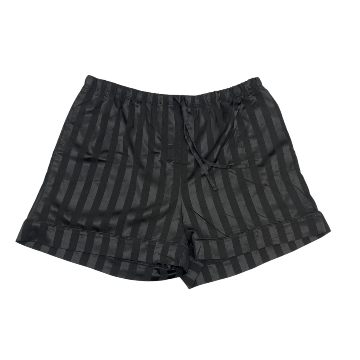 Carole Hochman Women's 2 Piece Satin Summer Pyjamas - Black SIZE - XXL