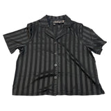 Carole Hochman Women's 2 Piece Satin Summer Pyjamas - Black SIZE - Extra Large