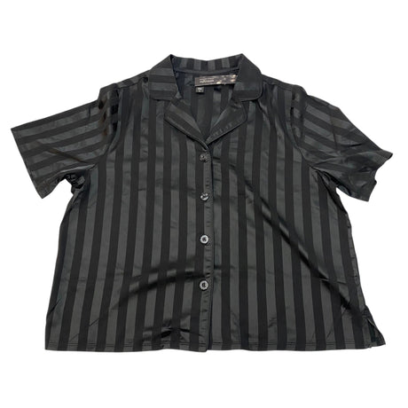 Carole Hochman Women's 2 Piece Satin Summer Pyjamas - Black SIZE - Extra Large