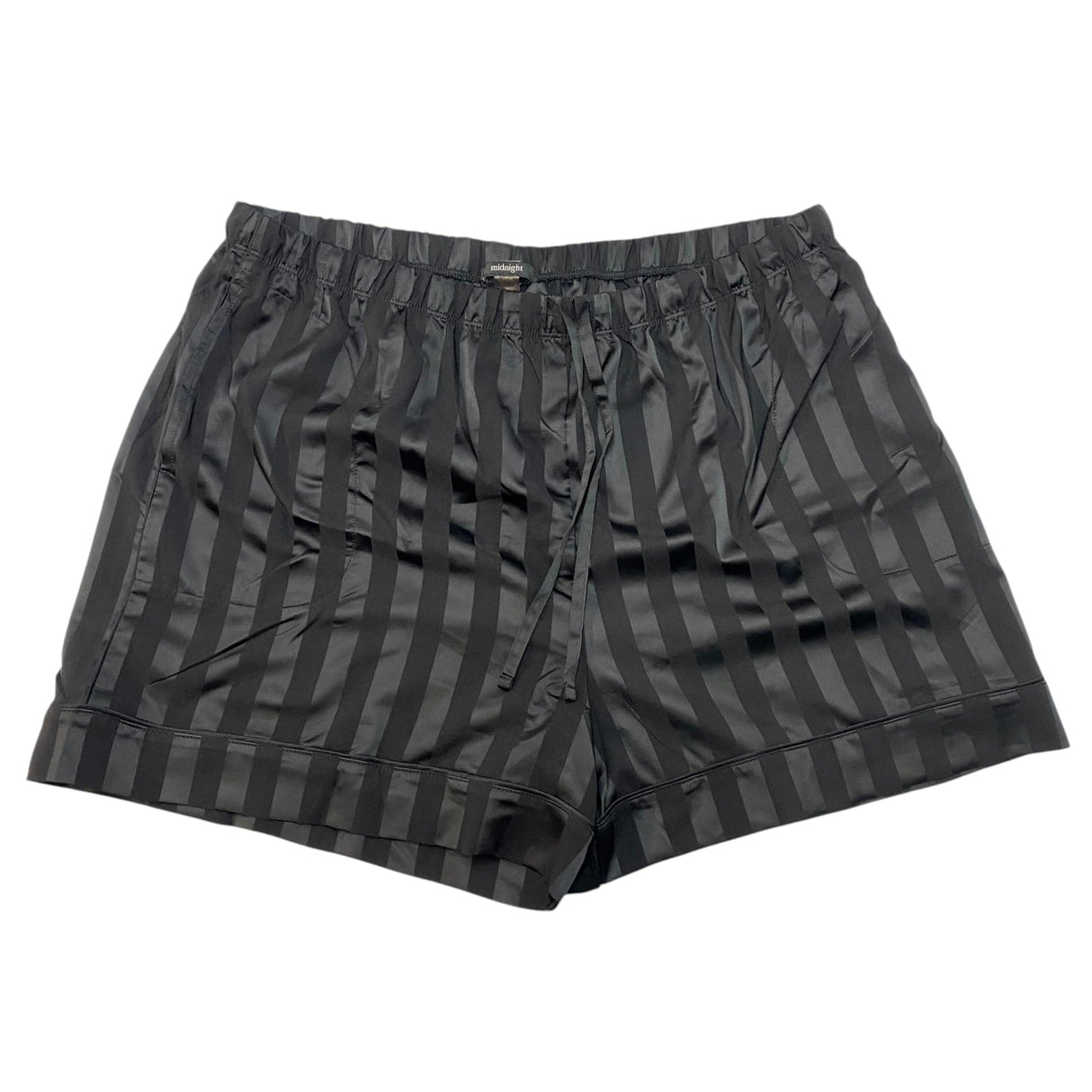 Carole Hochman Women's 2 Piece Satin Summer Pyjamas - Black SIZE - Extra Large