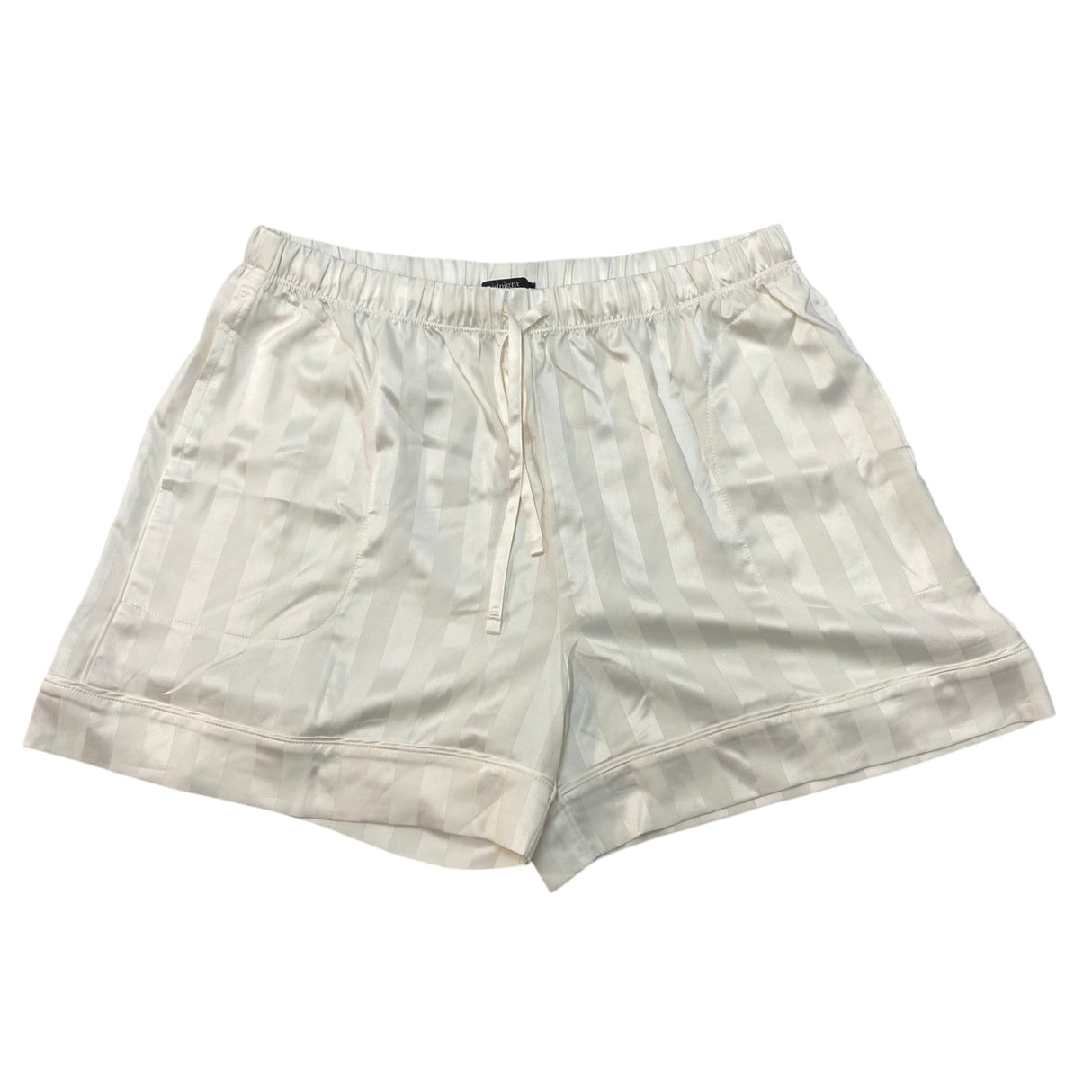 Carole Hochman Women's 2 Piece Satin Summer Pyjamas - White SIZE - Small