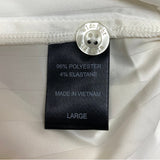 Carole Hochman Women's 2 Piece Satin Summer Pyjamas - White SIZE - Large