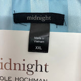Carole Hochman Women's 2 Piece Satin Summer Pyjamas - Blue SIZE - XXL