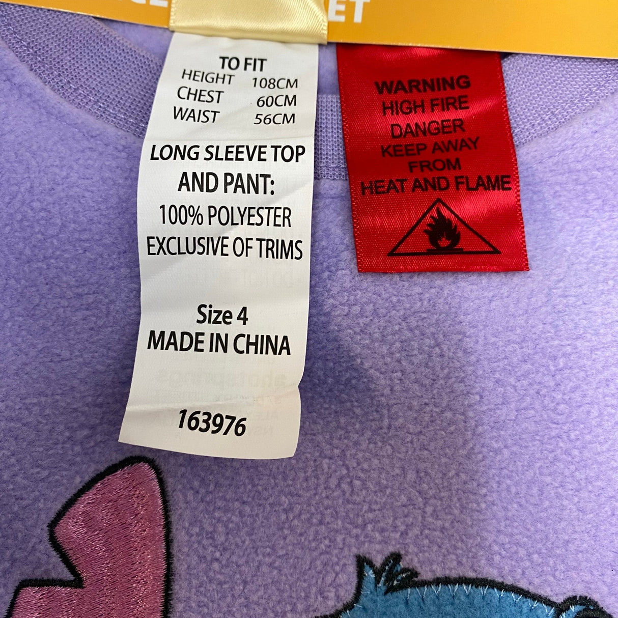 Disney Kid's Stitch 3 Piece Sleep Set - 4 Years SIZE - 4