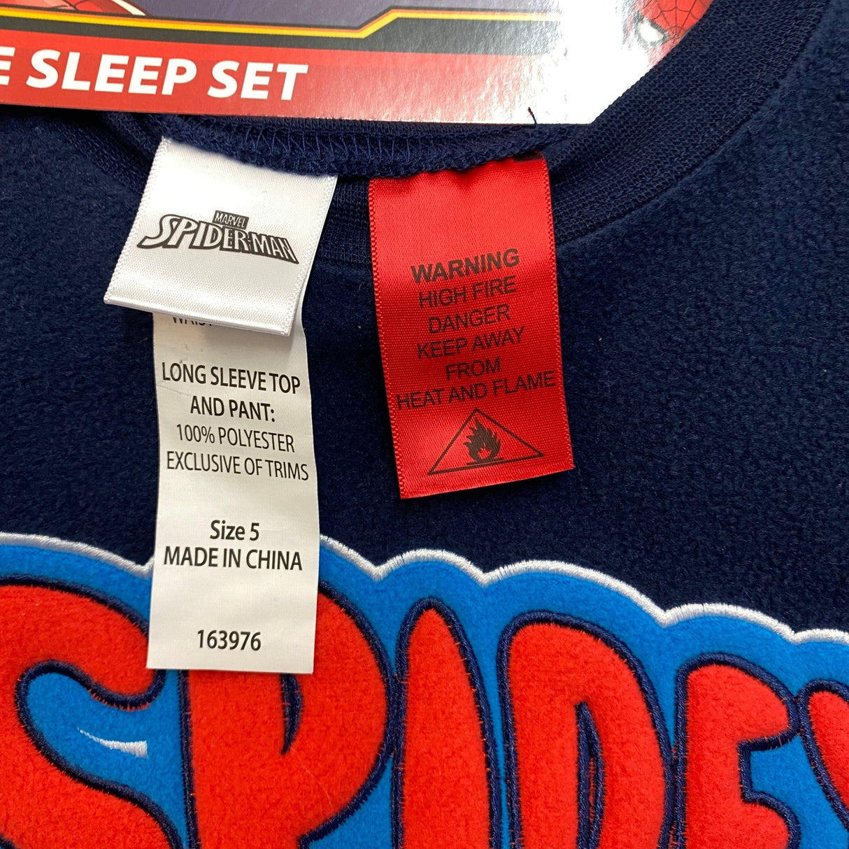 Marvel Kid's Spider-Man 3 Piece Sleep Set - 5 Years SIZE - 5